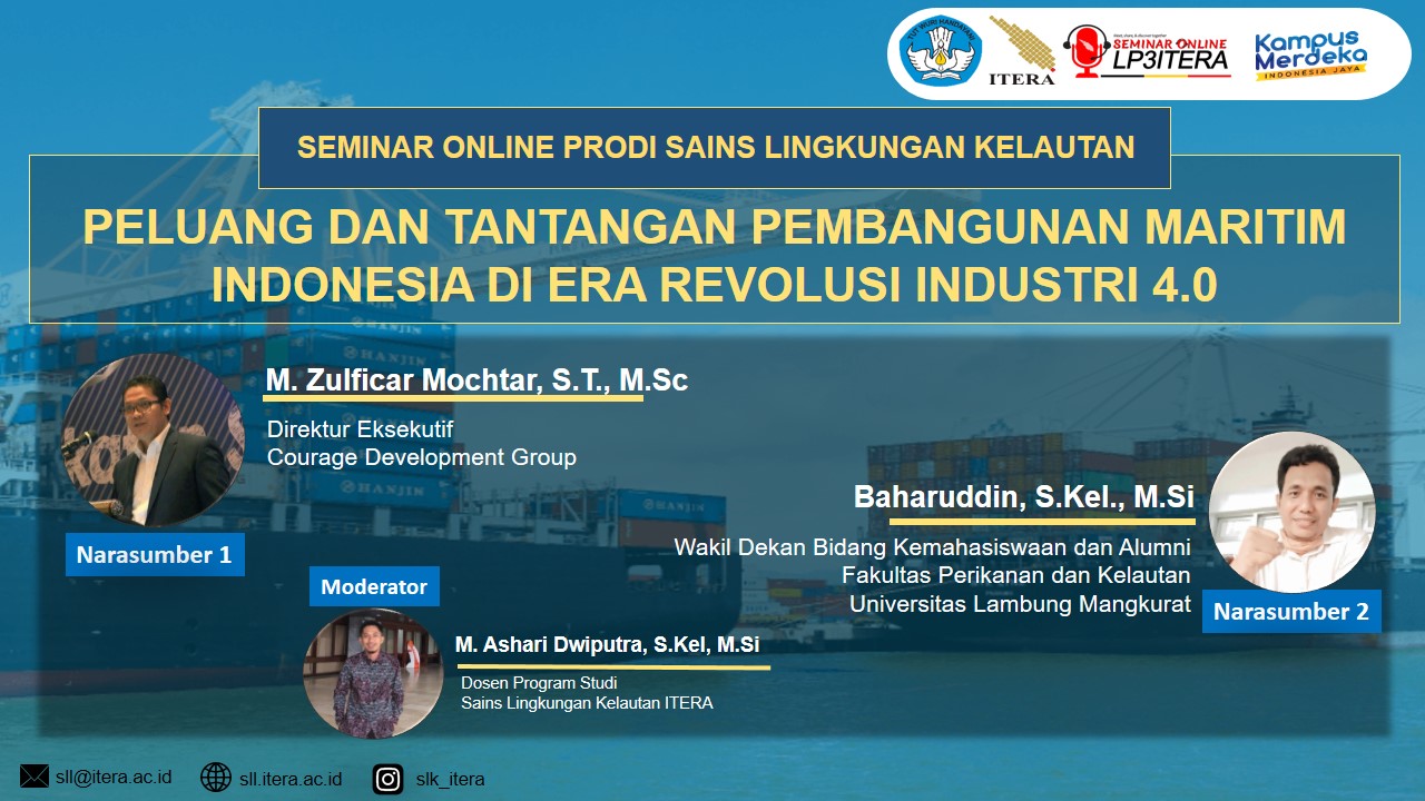 You are currently viewing Seminar Online #1 – PELUANG DAN TANTANGAN PEMBANGUNAN MARITIM INDONESIA DI ERA REVOLUSI INDUSTRI 4.0