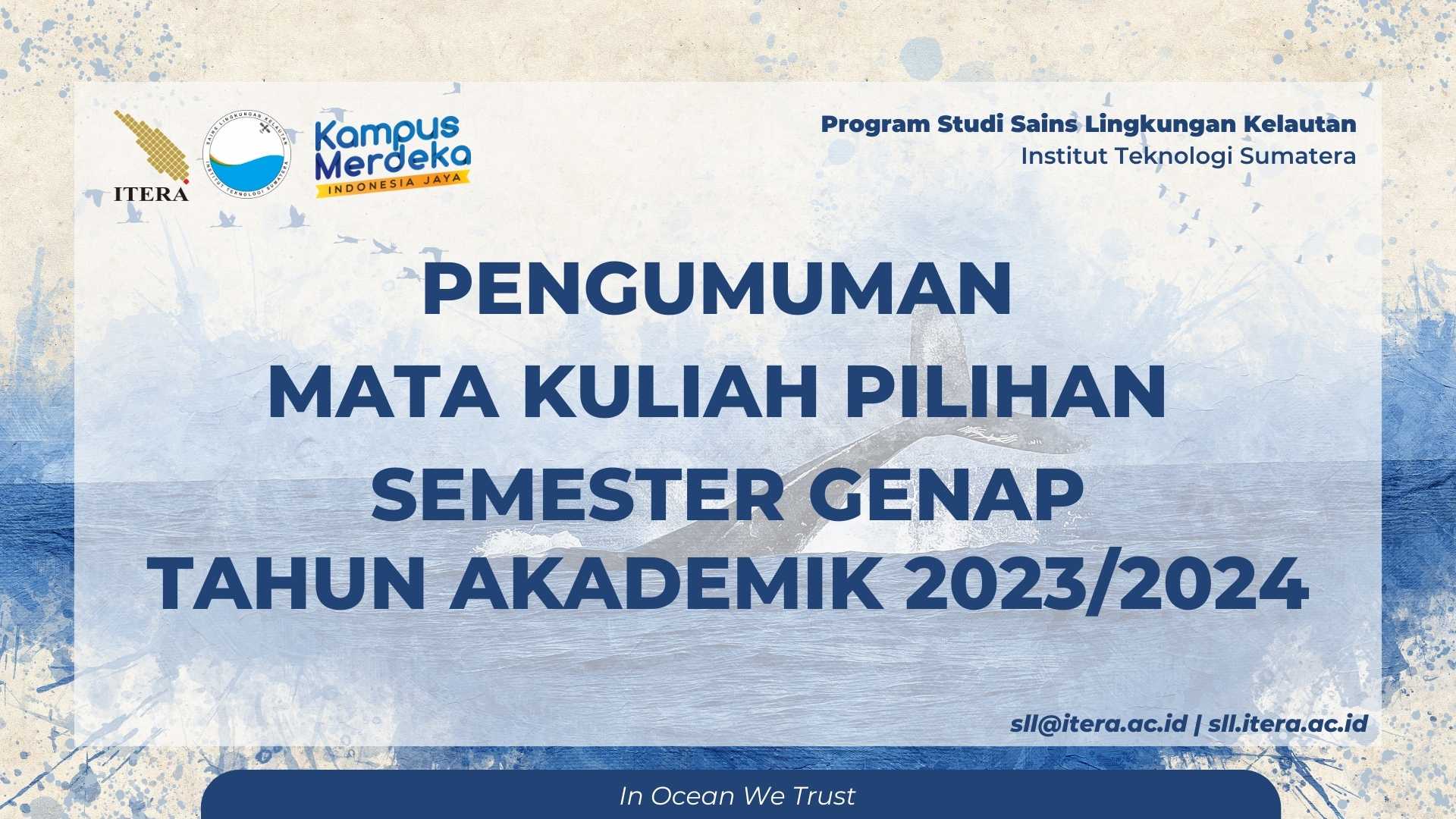 Read more about the article Pengumuman Mata Kuliah Pilihan Semester Genap TA 2023/2024