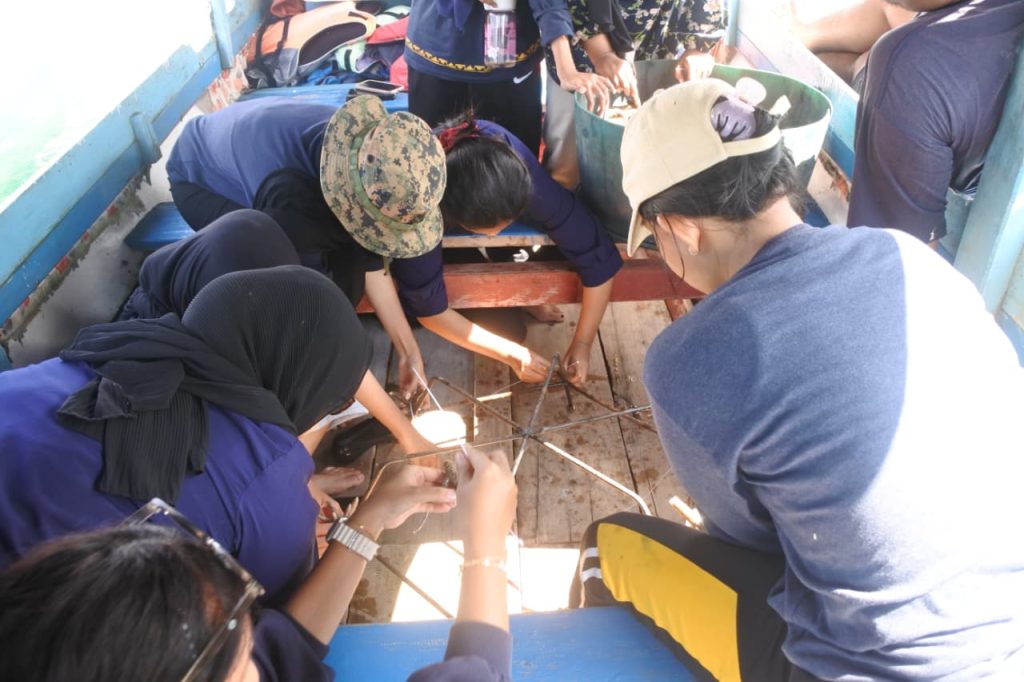 Penanaman Lamun dan Terumbu Karang SLL ITERA